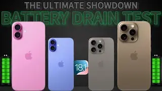 iOS18.1 battery test for all iPhone 16 series