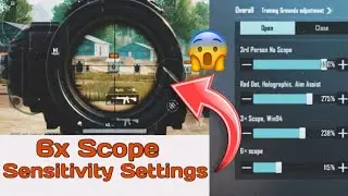 6x Scope Sensitivity | 6x Sensitivity BGMI | BGMI Sensitivity For No Recoil