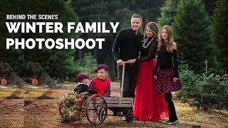 Family Photoshoot at CHRISTMAS Tree Farm Behind the Scenes Sacramento Photographer Svitlana Vronska