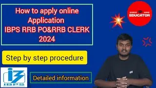 HOW TO APPLY ONLINE APPLICATION IBPS RRB PO&RRB CLERK 2024#bankexams #ibpsrrbpo #rrbclerk #rrbpo