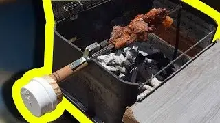 Faça um churrasco perfeito com o espeto giratório caseiro!