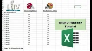 How to Use  Trend Function in MS Excel