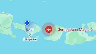 Gempa hari ini NTB 5.5 tidak berpotensi tsunami #gempabumi  #gempabali #gempa5.5 magnitudo