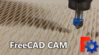 Making a repetitive pattern for cabinet doors || FreeCAD CAD & CAM (CAM Workbench)
