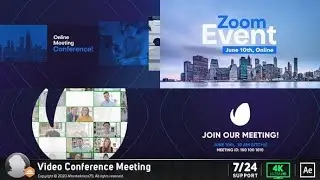 Video Conference Online Zoom Meeting (After Effects Template)