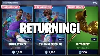 SOCCER SKINS SEASON 4 RETURN RELEASE DATE in Fortnite Item Shop! (Soccer Skins Returning)