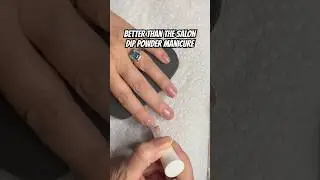 Better Than Salon Dip Powder Nails 🪩🖤 #nails #nailart #naildesigntutorial