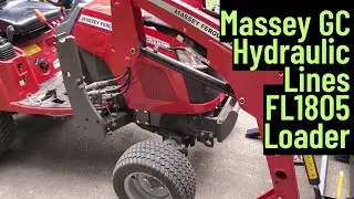 Massey GC1723 Loader Removal and Cylinder Movement Testing