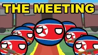 Russia and North Korea meeting - Countryball animation