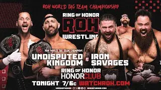 ROH Tag team championship: Undisputed Kingdom (c) Vs Iron savages