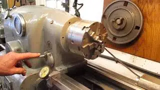 Monarch 10ee lathe work holding demo, 6 jaw chuck
