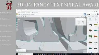 3D_04: Fancy Text Spiral Award