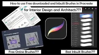 *Beginner's Guide* - Basics about brushes to use for Interior Design and Architecture #procreate