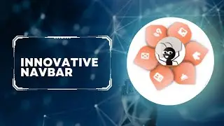 Unique responsive navbar using html CSS JavaScript