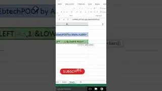 Automatic text conversion to sentence case in excel