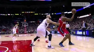 Pero Antic pulls the chair on Kevin Seraphin