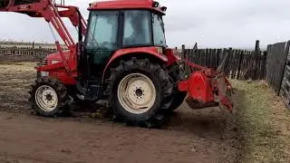 Yanmar ef475 работа фрезой