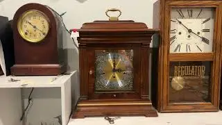 Howard Miller Thomas Tompion Triple Chime Mantle Clock chimes 3 PM (Whittington Chime)