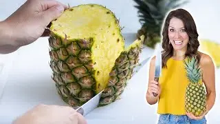 How to Cut a Pineapple in Under 5 Minutes! (Rings or Cubes)