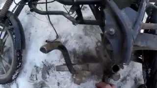 Самодельные подножки на Китайский мотоцикл