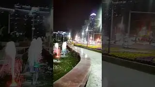 🇹🇯 Красивый вид город Душанбе 2023 Ночью