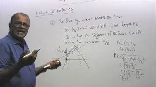 VIDEO - 150: TOPIC 8: INTEGRATION: EXAMPLES OF FINDING AREAS AND VOLUMES USING INTEGRATION SET (10)