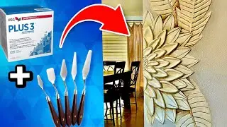 TROPICAL MURAL 3-D using Plaster | Tropical Mural Sculpture| Time Lapse Step-by-Step guide