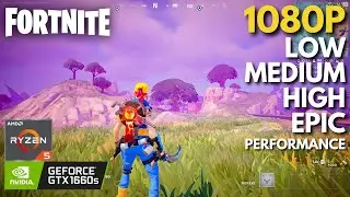 Fortnite - GTX 1660 SUPER + Ryzen 5 5600 | All Settings Tested