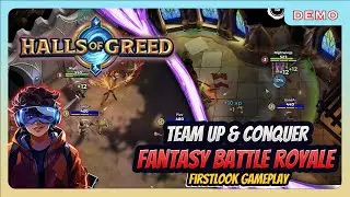 Conquer DUNGEONS in PVE & PVP combat - Halls of Greed [Roguelite Battle Royale]