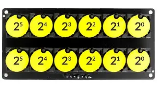 How to Read Binary Time - Flip-disc Binary Clock