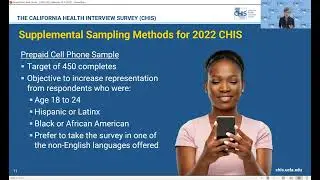 California Health Interview Survey (CHIS) Annual Data Release: October 4, 2023