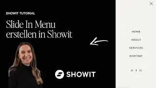 Slide In Menü erstellen in Showit | Showit Tutorial Deutsch