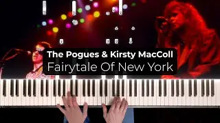 The Pogues And Kirsty MacColl - FairyTale Of New York Waterfall Piano Cover + MIDI 🎹🎶🎄