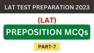 LAT English Preposition Part 7 | Law Admission Test Preparation | HEC LAT 2023