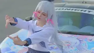 Toyota GT86 x Ayaka Kamisato cosplay genshin impact