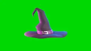 Witch Hat 3D | Green Screen Background Video