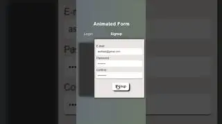 #shorts HTML and CSS Online Tutorial for Animated Login and Signup Forms | @iqraCS