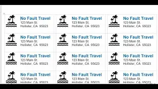 Microsoft Word: Creating an entire sheet of return address labels