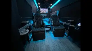 Custom Maybach Sprinter Coach with Black & Blue Interior - MK82