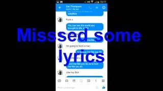 Text song lyric prank (episode 1)