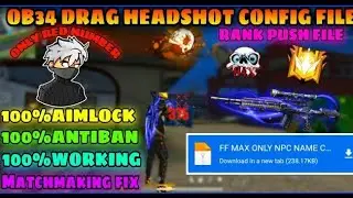 Npc Name Config File || After Update OB34 ❗NO ID BAN Npc❗Name Config File After Update 100% ANTIBAN,
