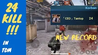 24 KILL IN TDM | PUBG MOBILE INDONESIA | KAR98K + M146 | NEW RECORD...
