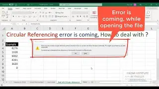 Circular referencing error