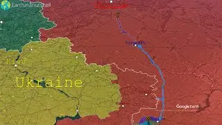 Wagner Group Rebellion in 1 minute using Google Earth.