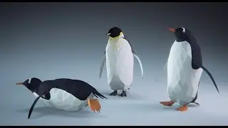 Low Poly Bird: Penguin (Stylized Character for Unreal Engine & Unity)