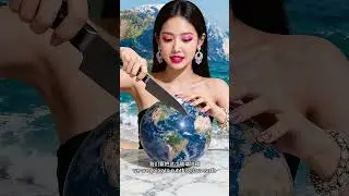 ASMR Earth Slicing: Super Satisfying & Relaxing. 