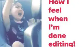 Once done editing!