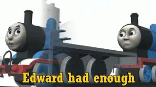 Edward chasing down Thomas using railway gun cropped