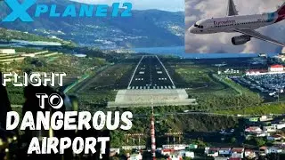 X Plane 12 Flight to Dangerous Airport | Nuremberg- La Palma