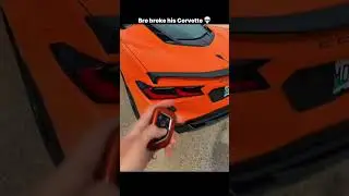 Bro ruined his Corvette 💀